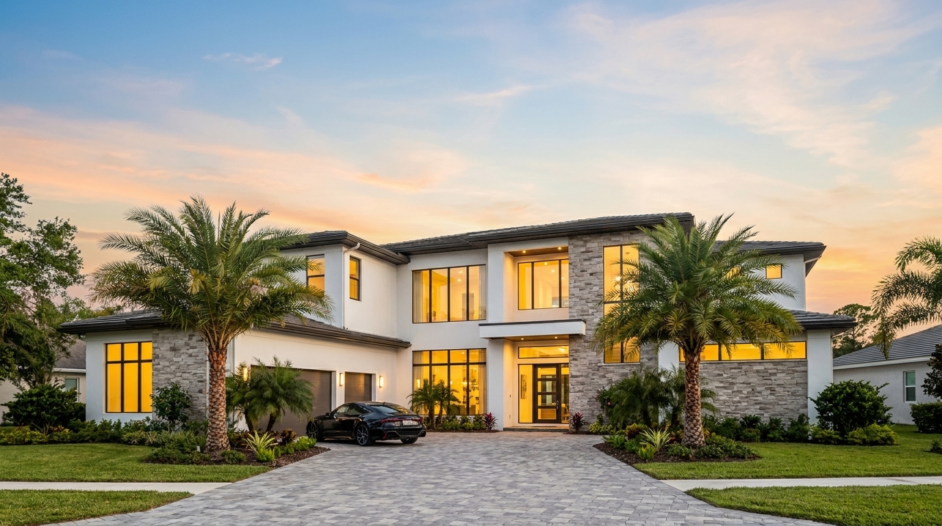 A Master-managed home at dusk